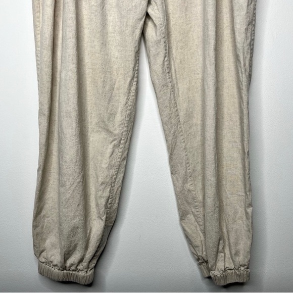 Tularosa Melina Linen Jogger in Oatmeal Size Large - Picture 4 of 10